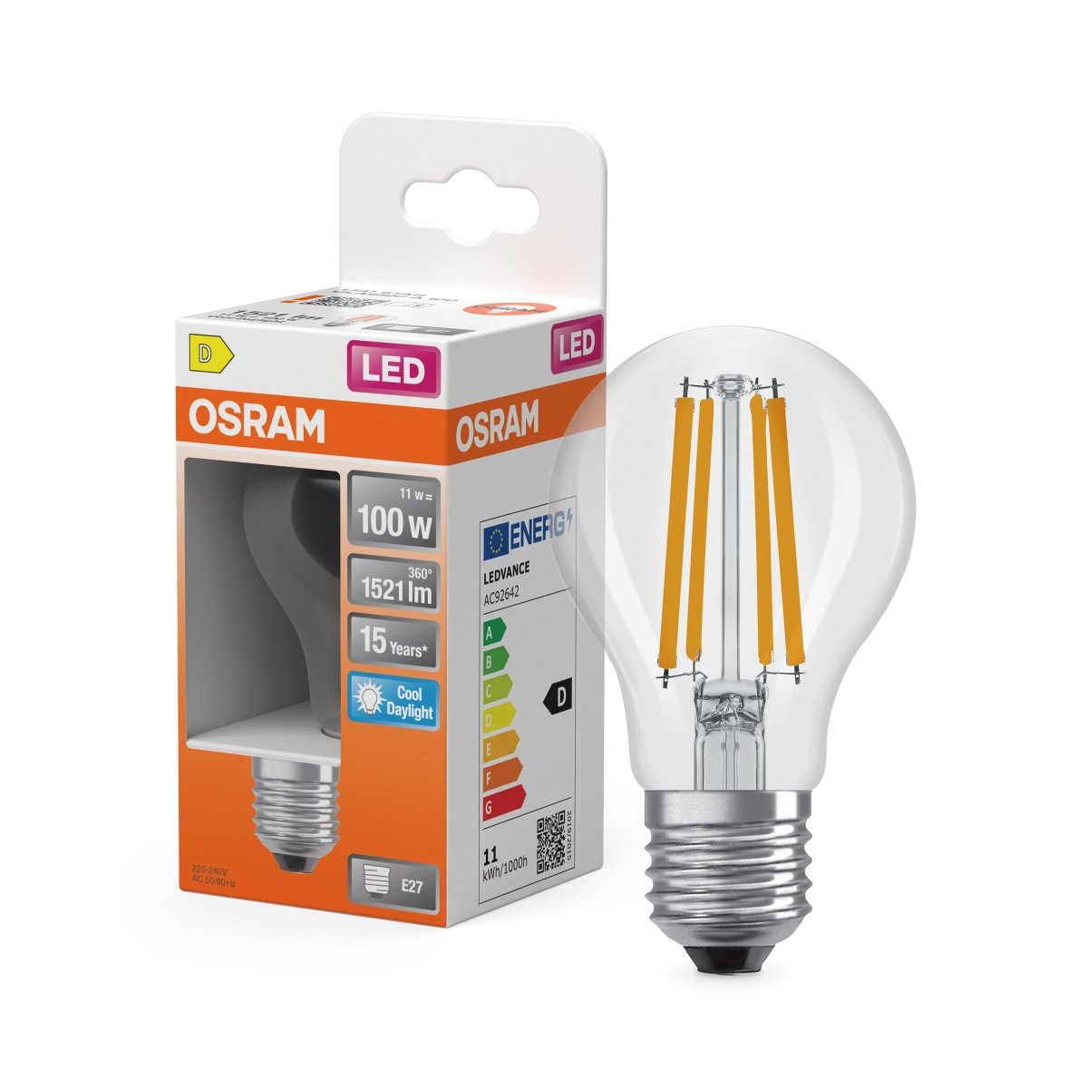 Lampa LED klasyczny krztałt E27 11 W 6500 K 1521lm - Poland LEDVANCE e-shop 4058075466050