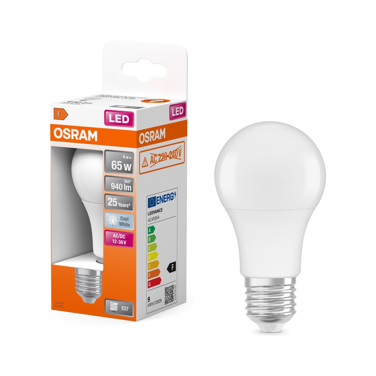 Lampa LED klasyczny krztałt E27 9 W 4000 K 940lm - Poland LEDVANCE e-shop 4058075757622