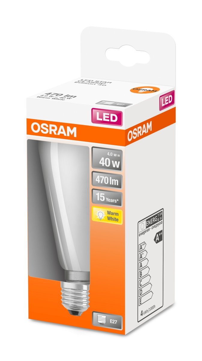Lampa LED kształt żarówki klasycznej E27 4W 2700 K 470lm - Poland LEDVANCE e-shop 4058075434387