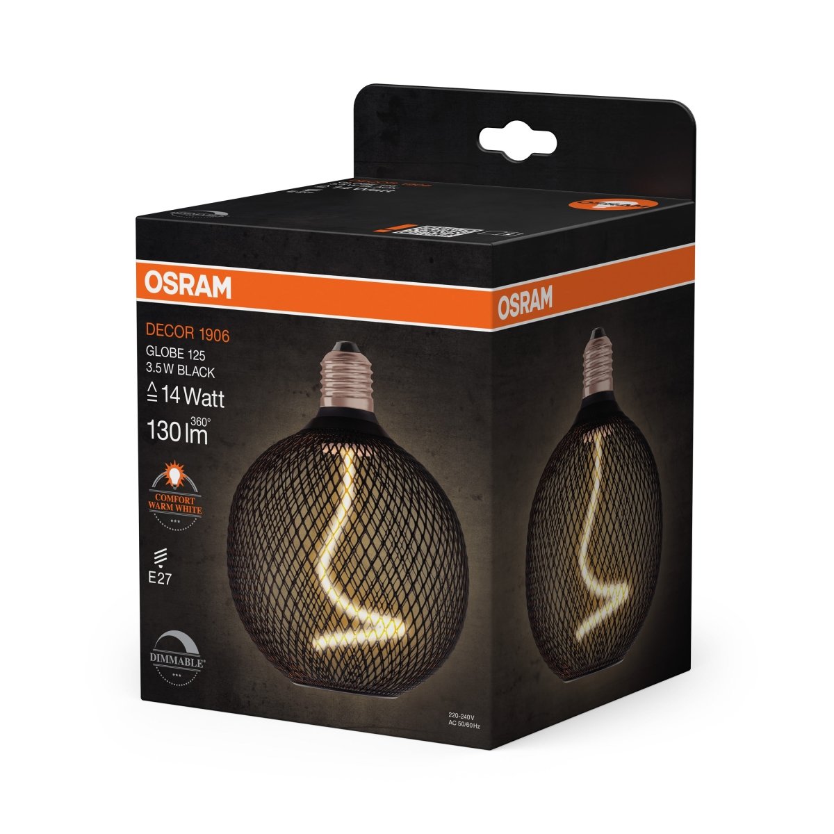 Lampa LED metalowa obudowa E27 3,5W 1800K 130lm Loftowa - Poland LEDVANCE e-shop 4058075840287