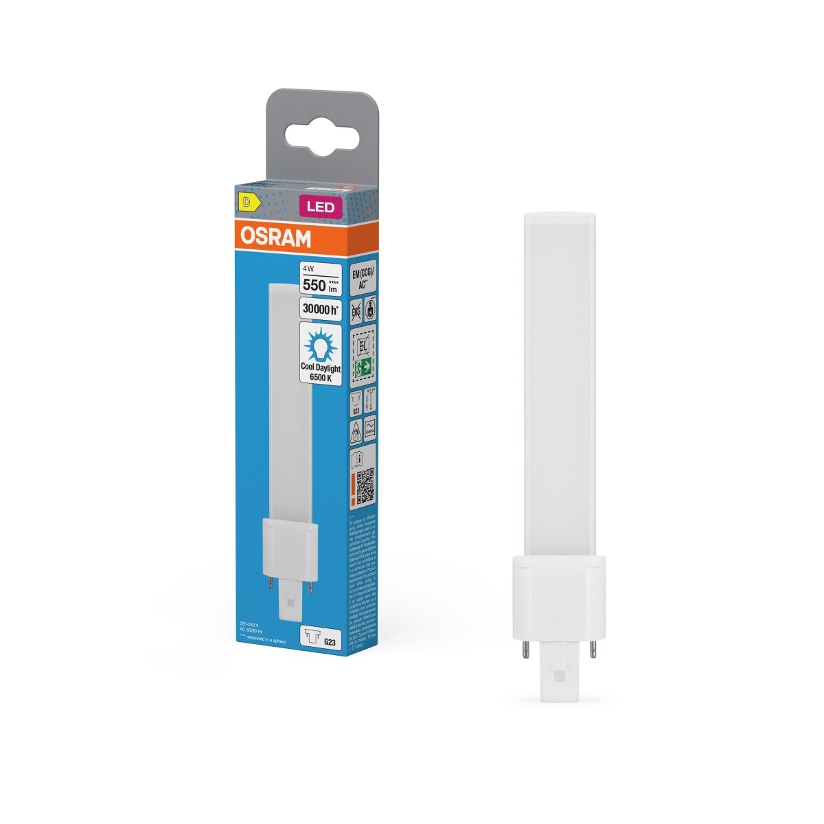 Lampa LED OSRAM DULUX LED S9 EM & AC MAINS 4W 865 G23 - Poland LEDVANCE e - shop 4099854502491