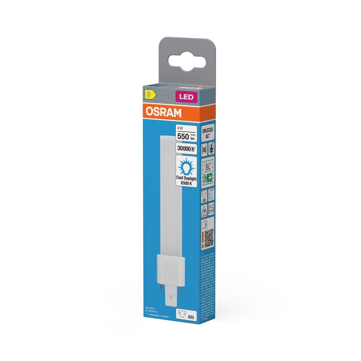 Lampa LED OSRAM DULUX LED S9 EM & AC MAINS 4W 865 G23 - Poland LEDVANCE e - shop 4099854502491
