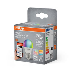 Lampa LED OSRAM SMART+ MATTER Multicolor Classic P40 4.9W E27 Single Pack - Poland LEDVANCE e - shop 4099854530128