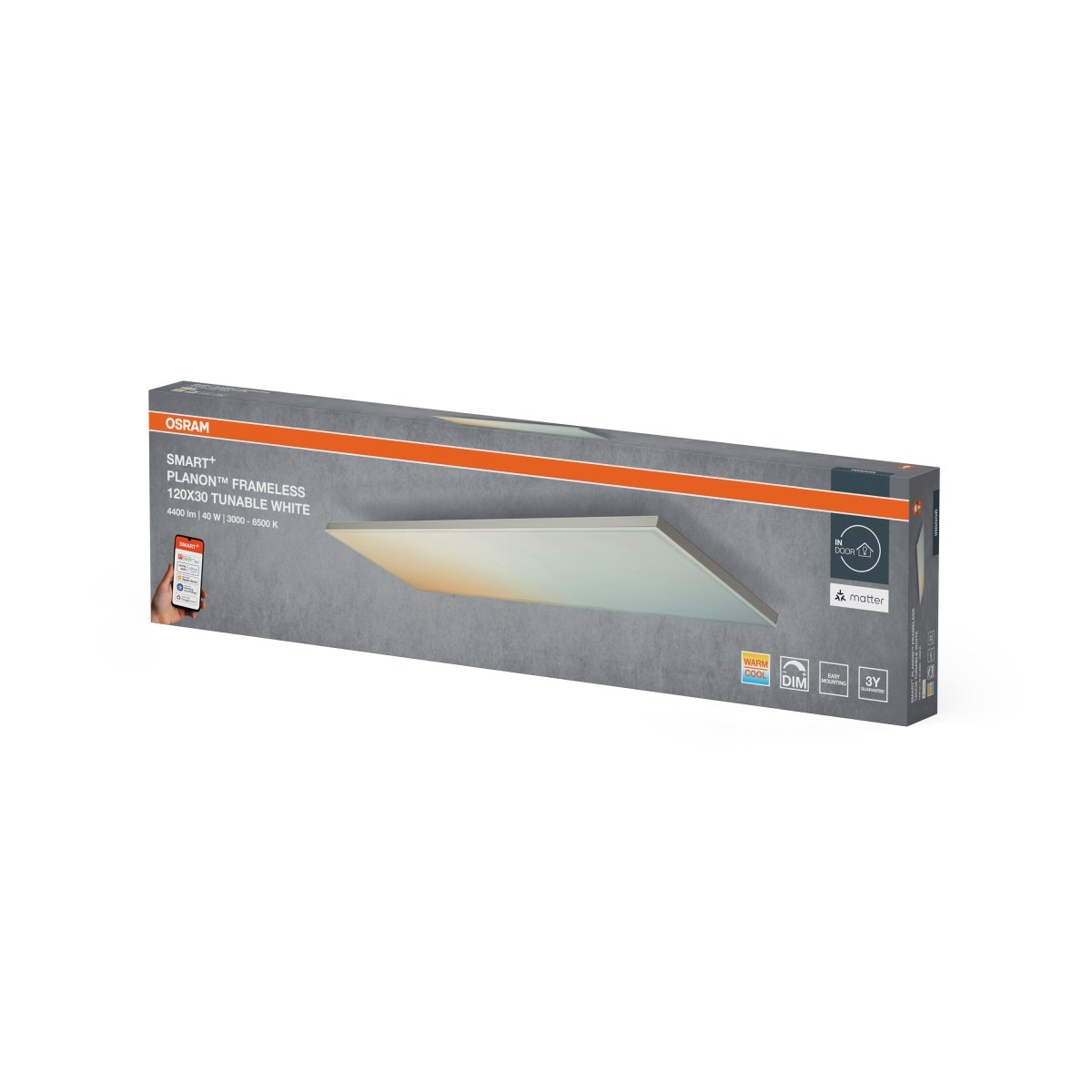 Lampa LED OSRAM SMART+ MATTER Planon Frameless Tunable biały 1200x300mm - Poland LEDVANCE e - shop 4099854471179