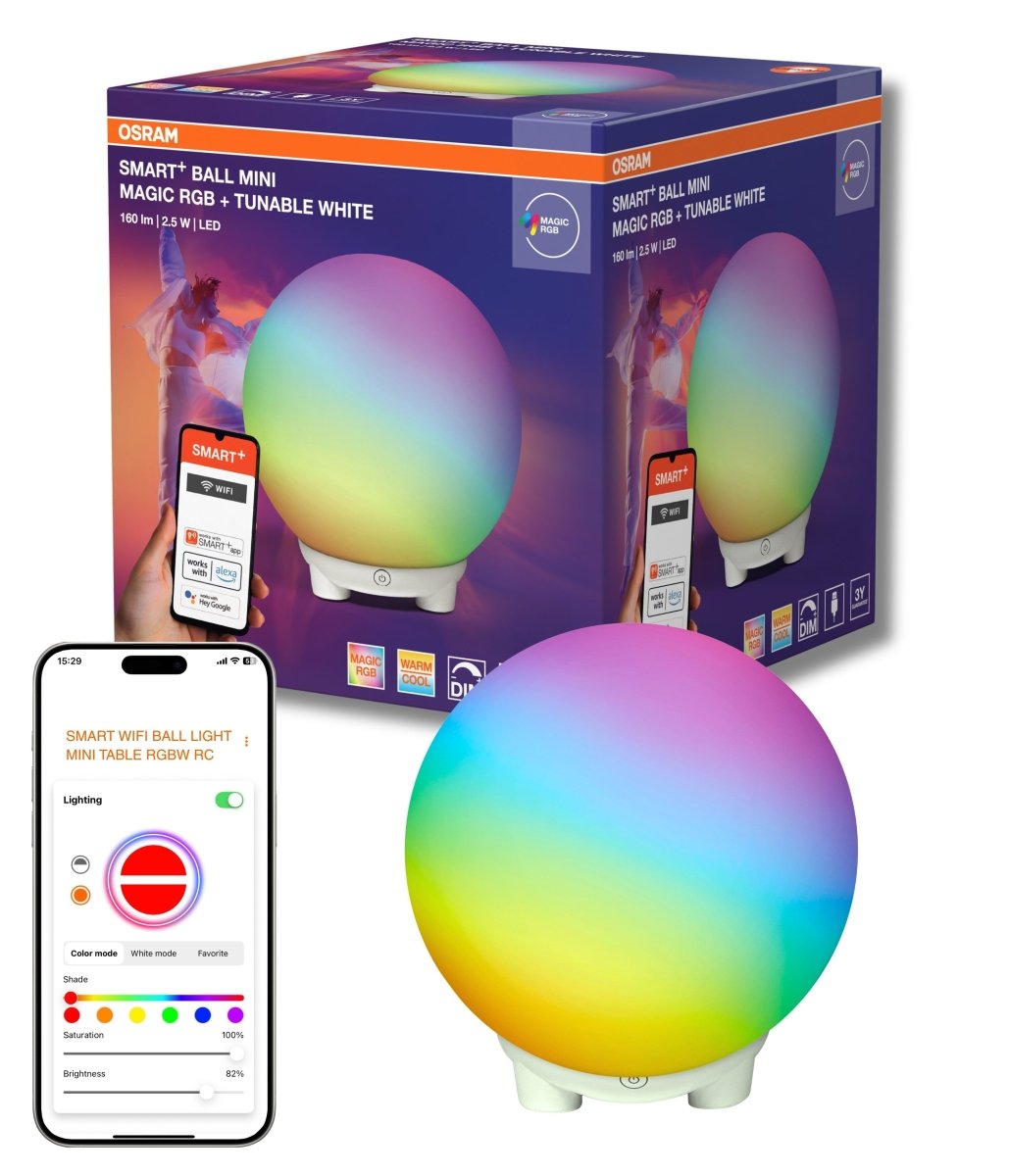 Lampa LED OSRAM Smart+ Wifi Ball Magic Mini RGBW USB - Poland LEDVANCE e - shop 4099854475825