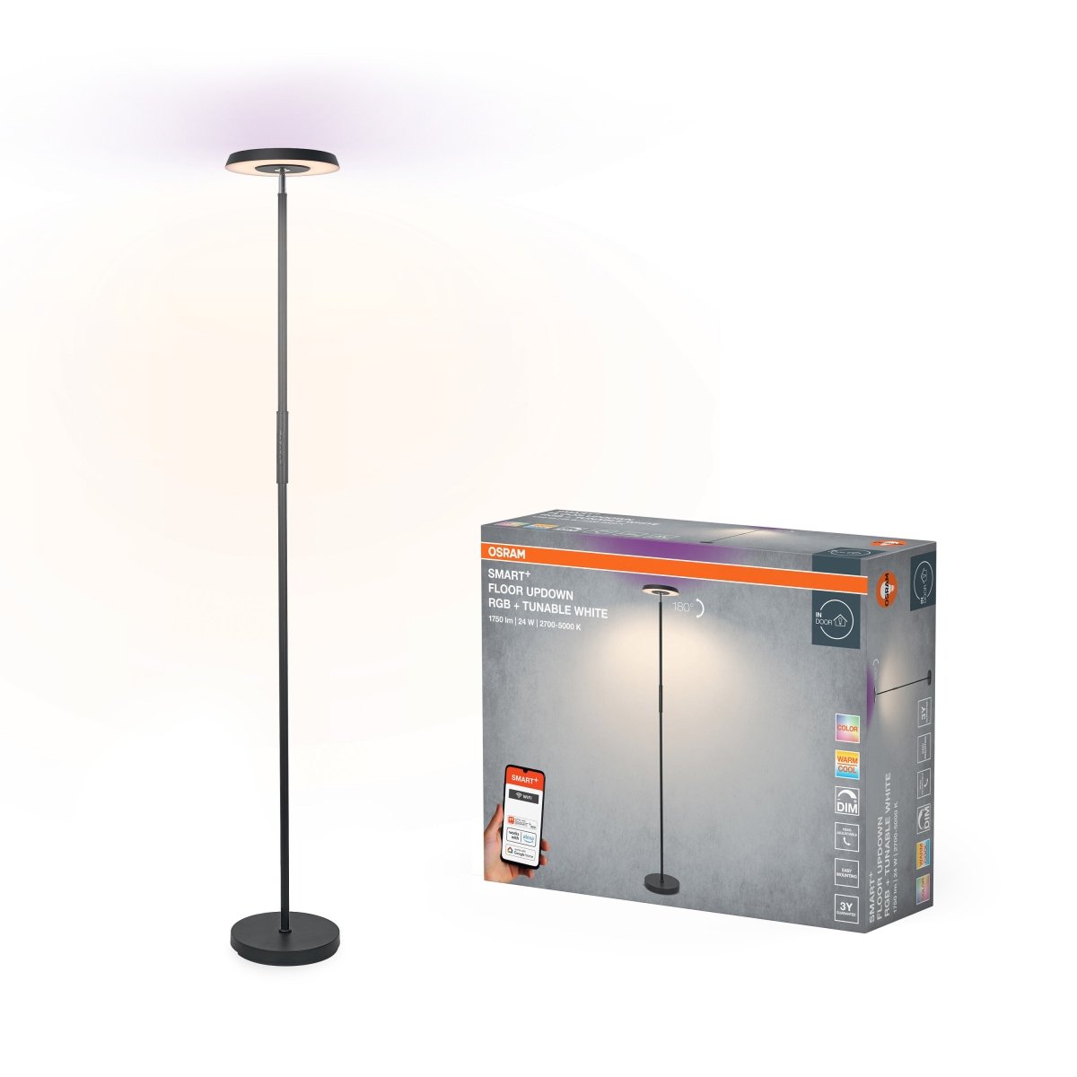 Lampa LED OSRAM Smart+ Wifi Floor UpDown RGB TW - Poland LEDVANCE e - shop 4099854472251