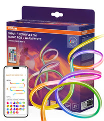 Lampa LED OSRAM Smart+ Wifi Neon Flex 3M Magic RGB 830 Remote Control - Poland LEDVANCE e - shop 4099854475313