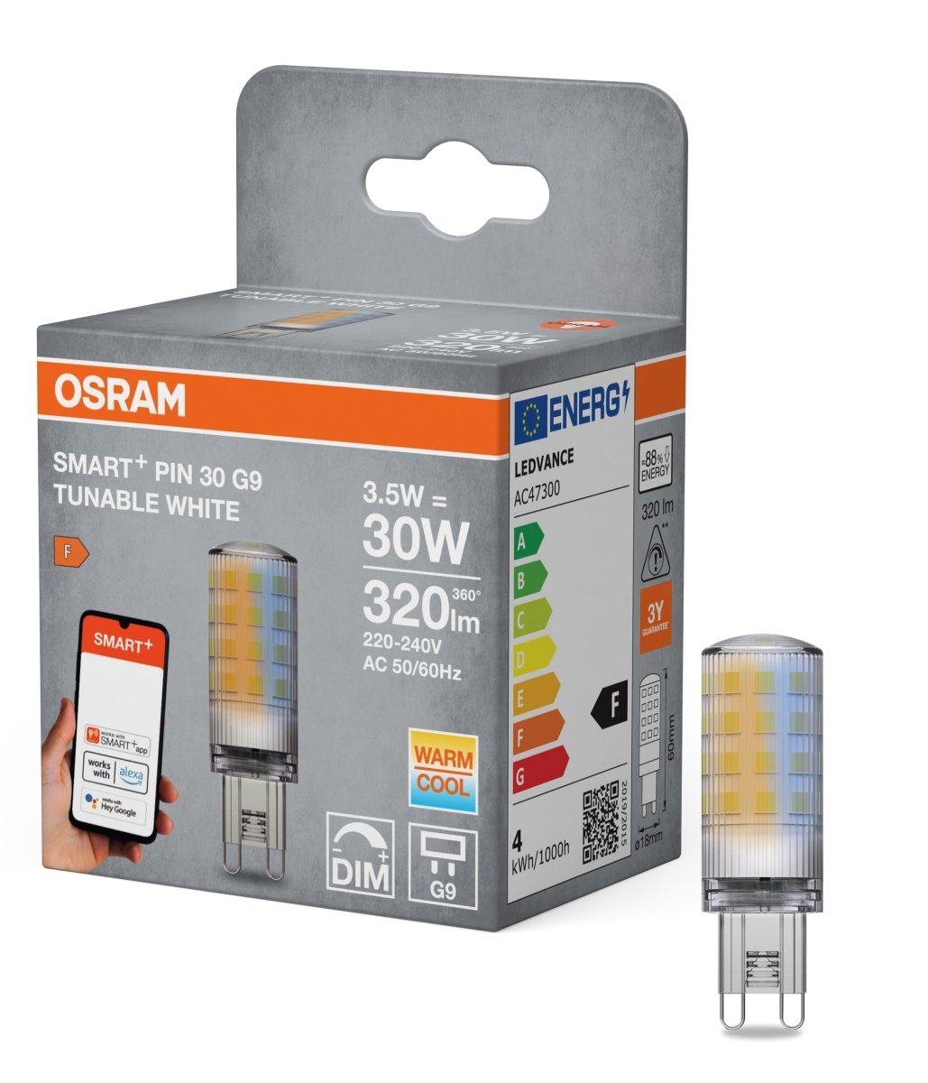 Lampa LED OSRAM SMART WIFI PIN 3,5W 827 230V TW CL G9 - Poland LEDVANCE e - shop 4099854480430