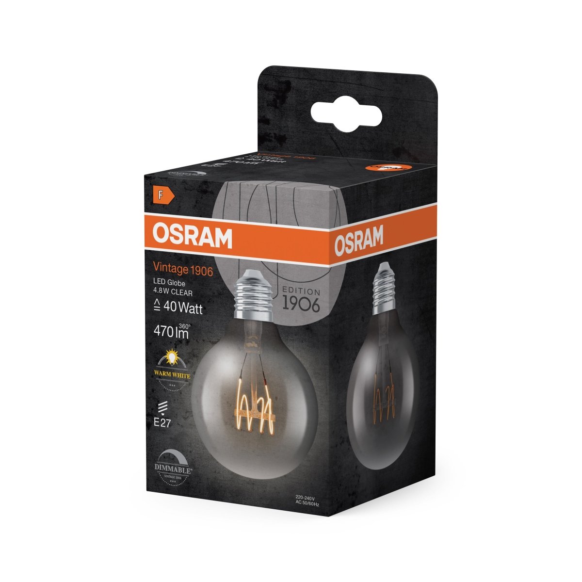 Lampa LED Vintage E27 4,8W 2700K 470lm Ściemnialna - Poland LEDVANCE e-shop 4099854075704