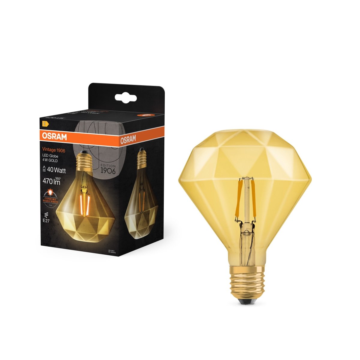 Lampa LED Vintage E27 4W 2400K 470lm Żarówka Specjalna - Poland LEDVANCE e-shop 4058075091955
