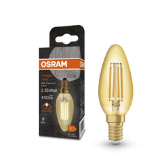 Lampa LED Vintage klas. krztałt świecowej E14 4W 2400K 410 - Poland LEDVANCE e - shop 4099854091476