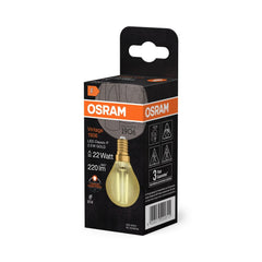 Lampa LED Vintage Klasyczny krztałt E14 2,5W 2400K 220lm - Poland LEDVANCE e-shop 4058075290815