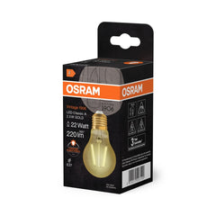 Lampa LED Vintage Klasyczny Krztałt E27 2,5W 2400K 220lm - Poland LEDVANCE e-shop 4058075293199
