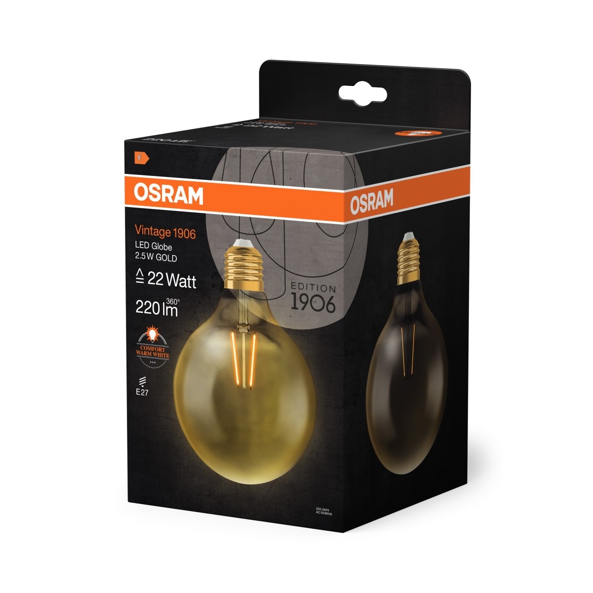 Lampa LED Vintage Klasyczny krztałt E27 2,5W 2400K - Poland LEDVANCE e-shop 4058075808980