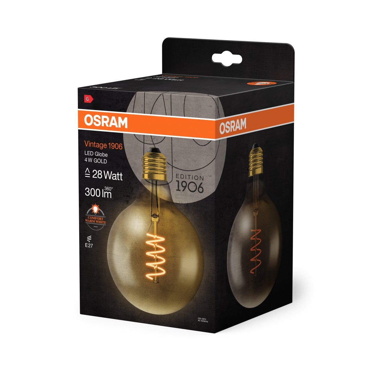 Lampa LED Vintage Klasyczny Krztałt E27 4W 2000K 300lm - Poland LEDVANCE e-shop 4058075092136