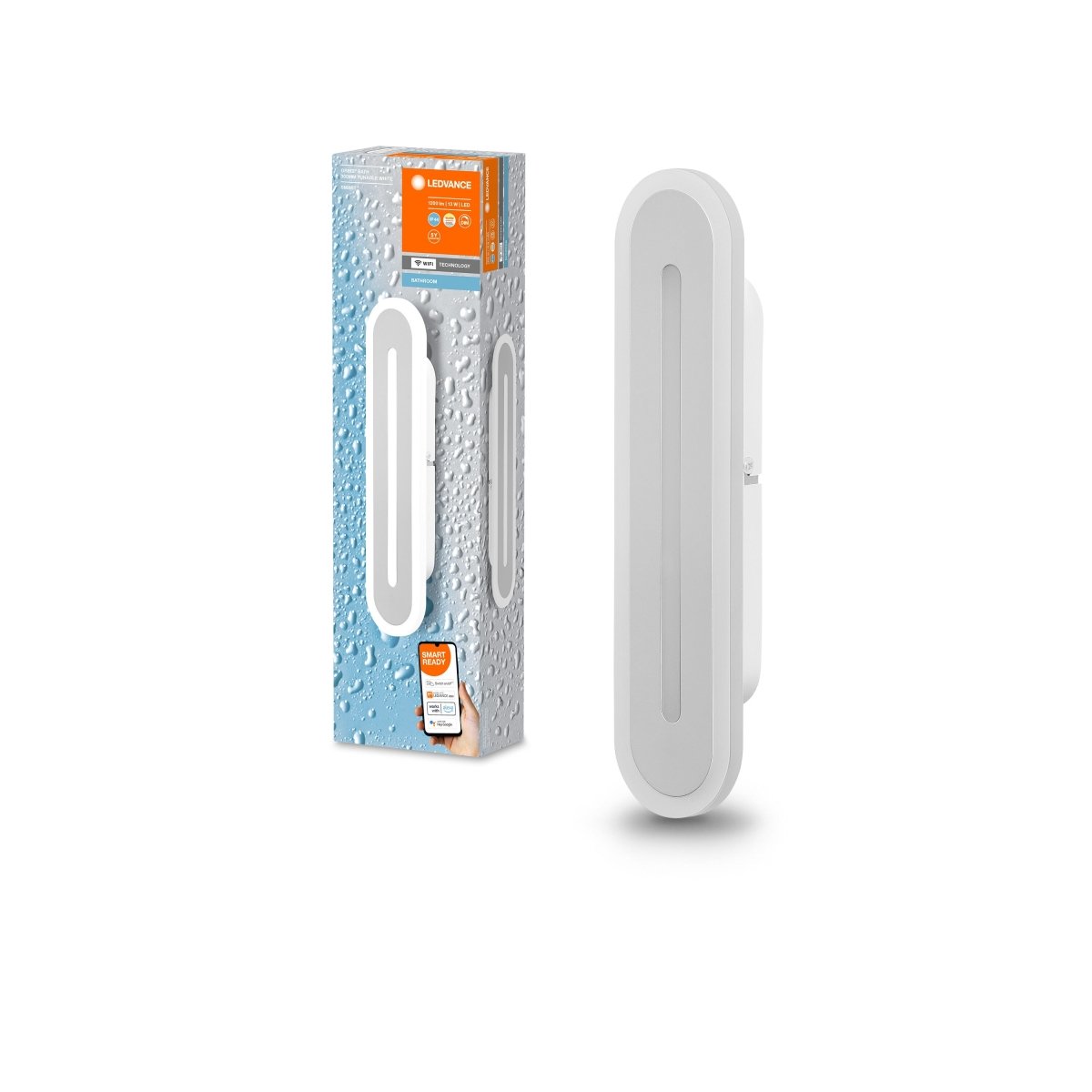 Lampa LED WiFi WALL BATH WHITE 13W, SMART, do łazienki,30 cm - Poland LEDVANCE e-shop 4058075574274