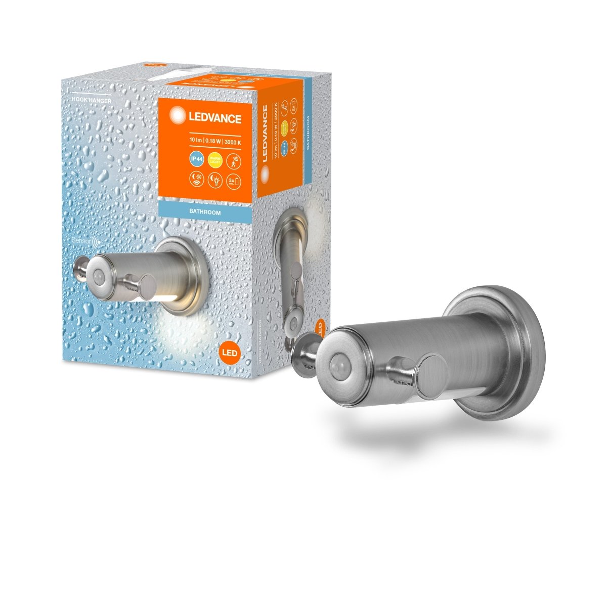 Lampa LED z czujnikiem ruchu i światła 0,18 W 3000K 10lm - Poland LEDVANCE e-shop 4058075759121
