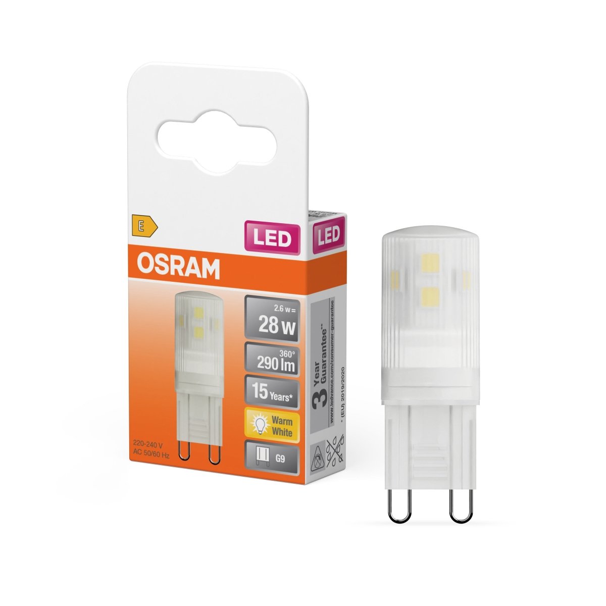 Lampa LED z trzonkiem G9 G9 2,6 W 2700 K 290lm - Poland LEDVANCE e-shop 4058075757967