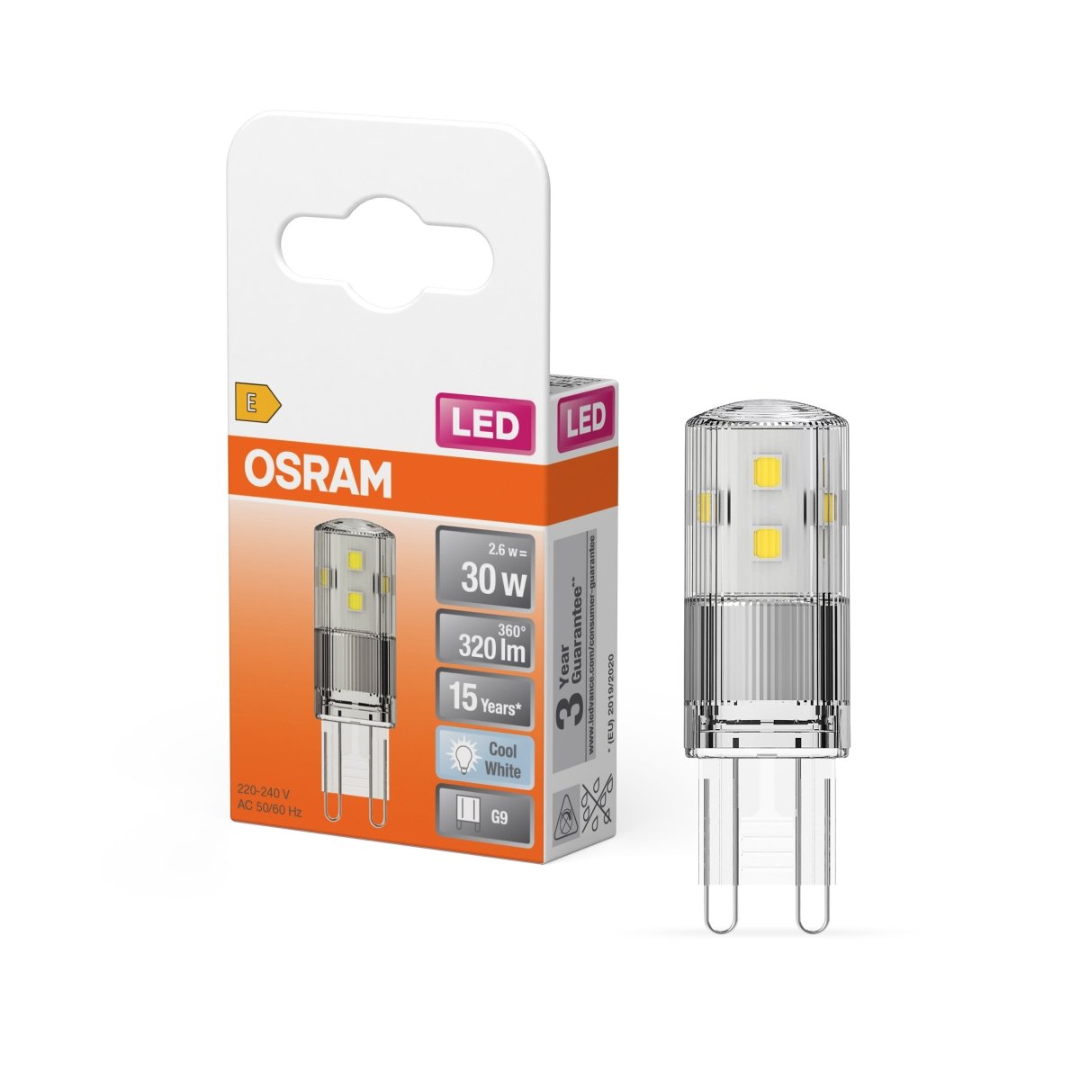 Lampa LED z trzonkiem G9 G9 2,6 W 4000 K 320lm - Poland LEDVANCE e-shop 4058075432369
