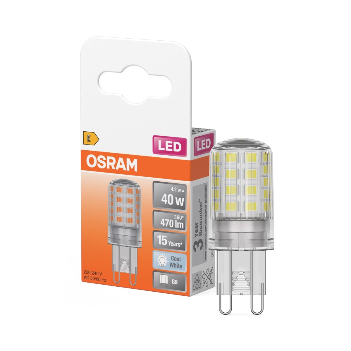 Lampa LED z trzonkiem G9 G9 4,2 W 4000 K 470lm - Poland LEDVANCE e-shop 4058075432420