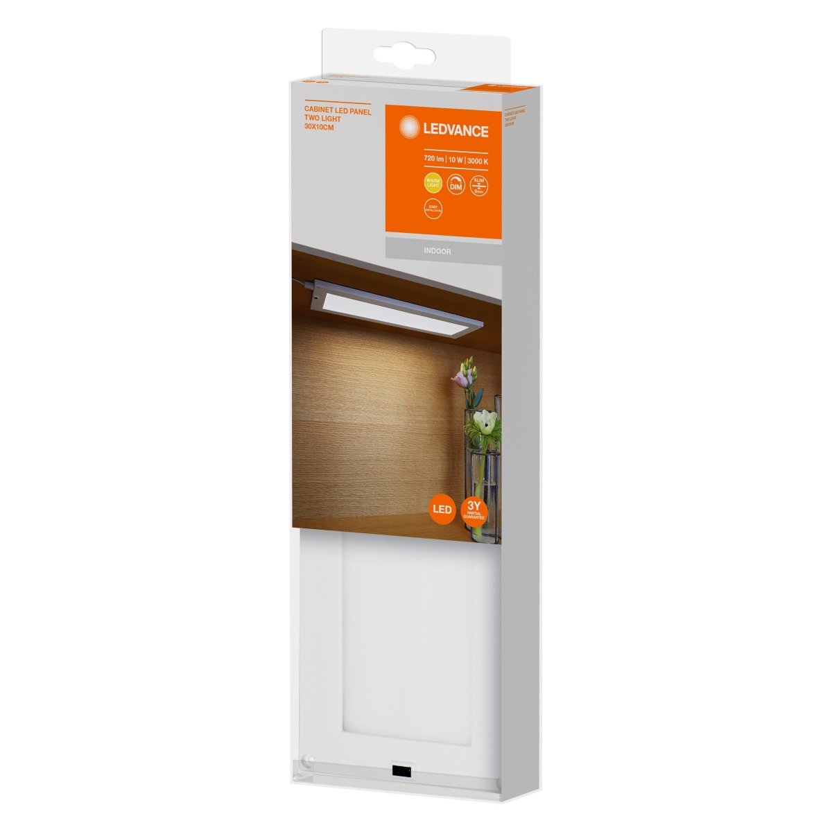 Lampa podszafkowa LED CABINET PANEL TWO LIGHT 10W ciepła, 300x100 mm - Poland LEDVANCE e-shop 4058075268302