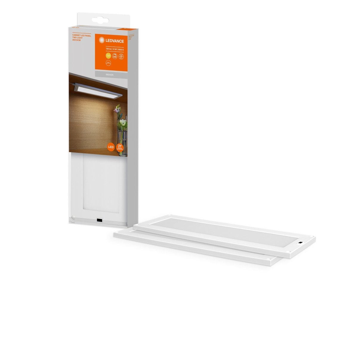 Lampa podszafkowa LED CABINET PANEL TWO LIGHT 10W ciepła, 300x100 mm - Poland LEDVANCE e-shop 4058075268302