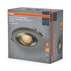 Lampa punktowa LED OSRAM Concrete Spot GU10 Bright 4.5W Satin Nickel - Poland LEDVANCE e - shop 4058075853997