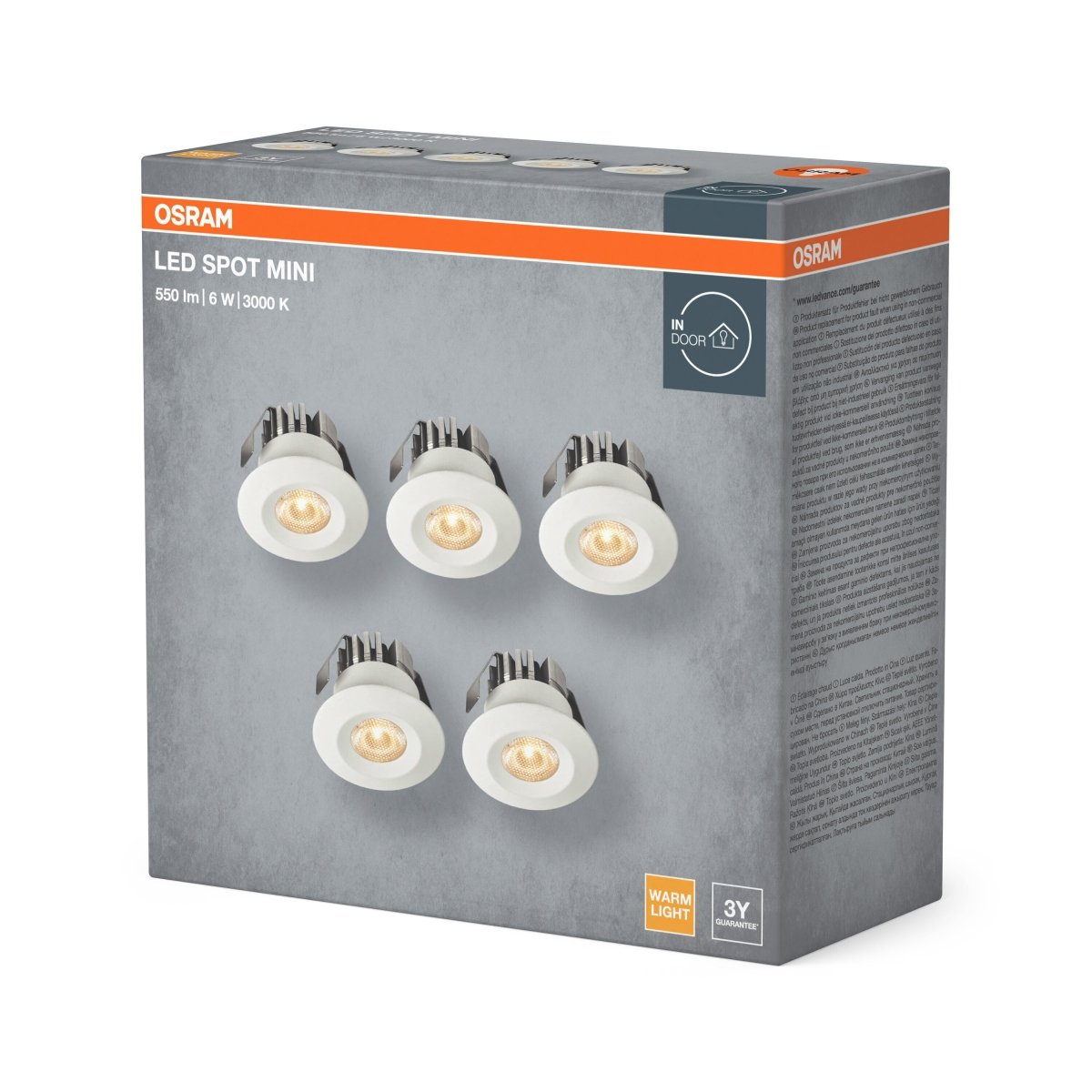 Lampa punktowa LED OSRAM LED Mini Spot Set 6W 830 120° biały - Poland LEDVANCE e - shop 4099854596278