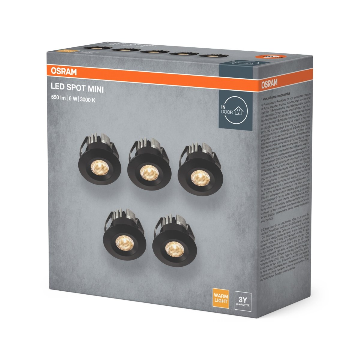 Lampa punktowa LED OSRAM LED Mini Spot Set 6W 830 120° czarny - Poland LEDVANCE e - shop 4099854596391