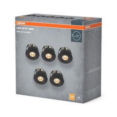 Lampa punktowa LED OSRAM LED Mini Spot Set 6W 830 120° czarny - Poland LEDVANCE e - shop 4099854596391
