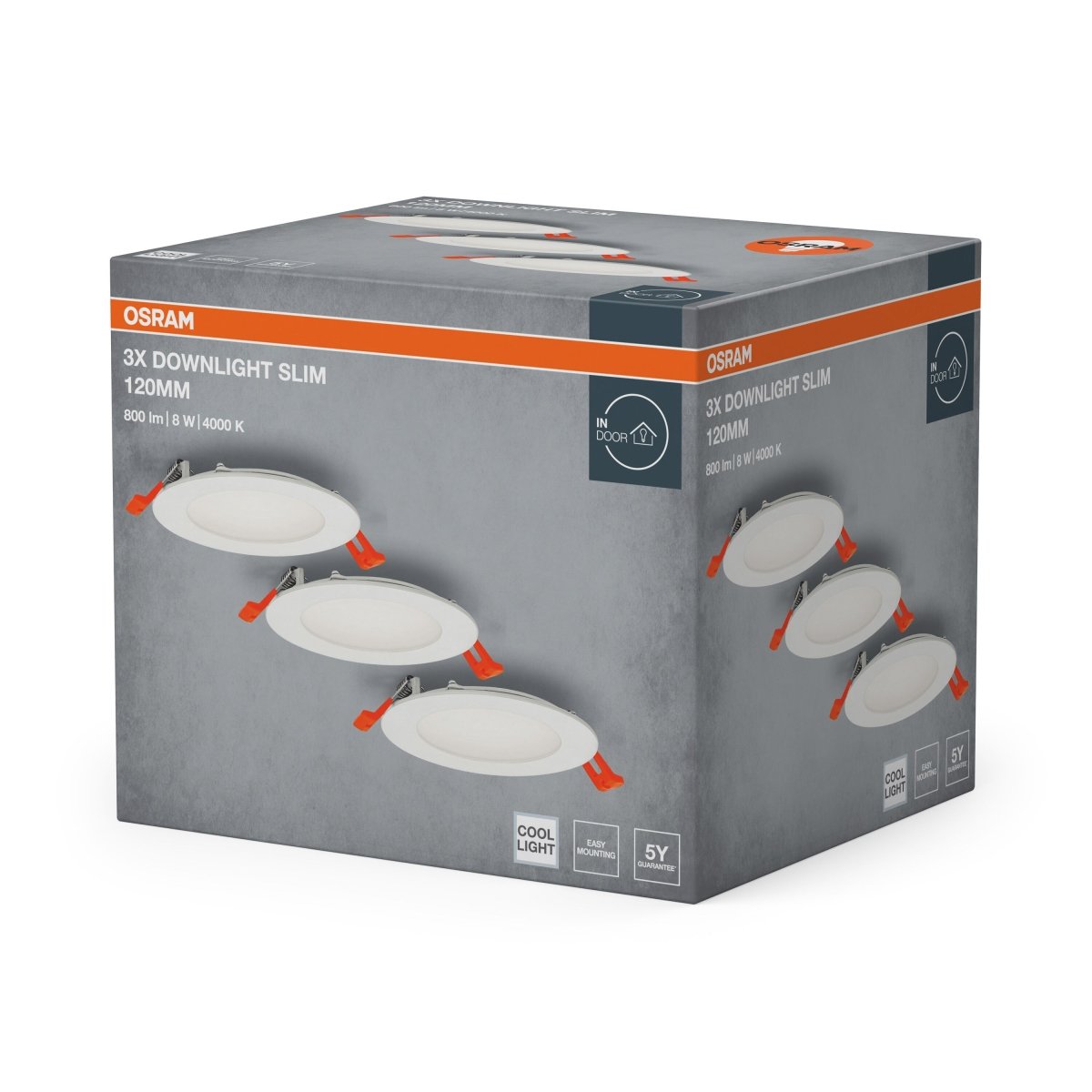 Lampa punktowa LED OSRAM LED spot and downlight recess slim 120mm 8W 840 biały - Poland LEDVANCE e - shop 4058075853898