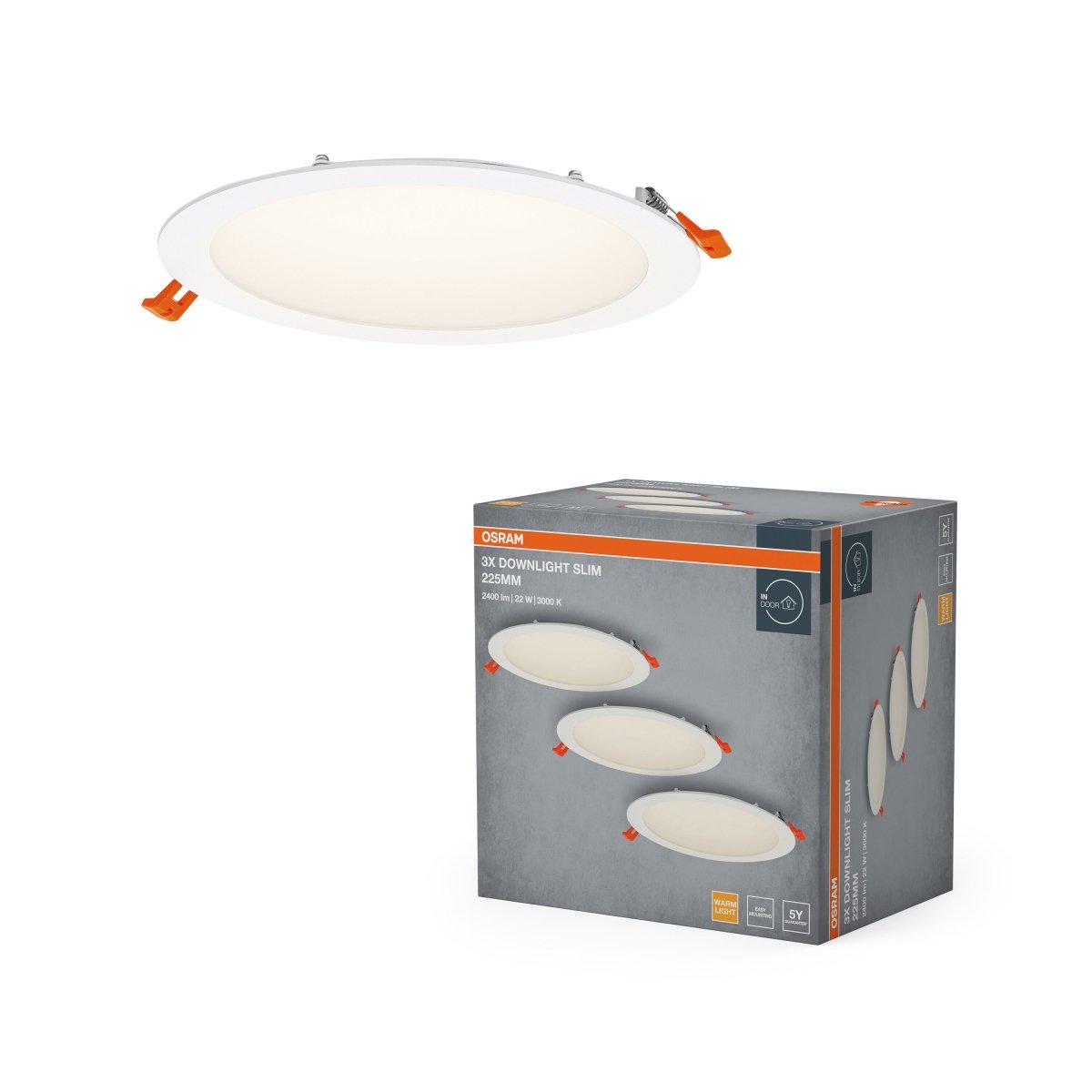 Lampa punktowa LED OSRAM LED spot and downlight recess slim 225mm 22W 830 biały - Poland LEDVANCE e - shop 4058075853850