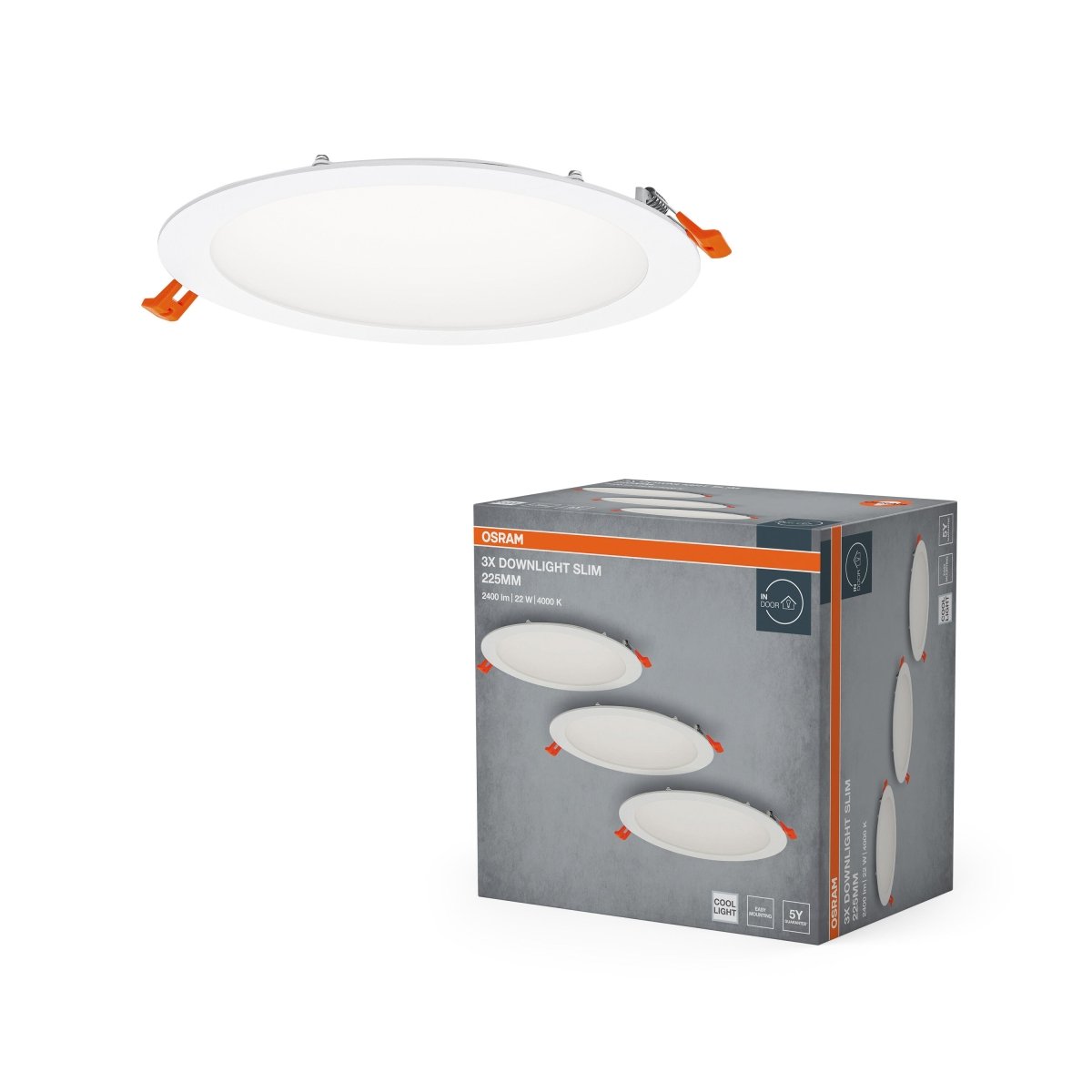 Lampa punktowa LED OSRAM LED spot and downlight recess slim 225mm 22W 840 biały - Poland LEDVANCE e - shop 4058075853911
