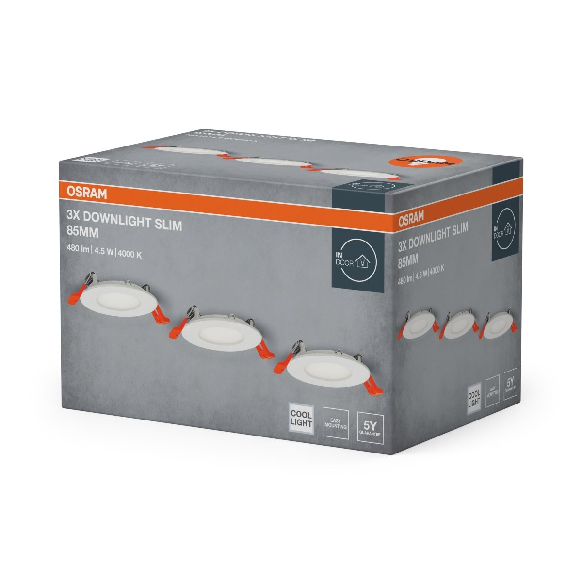 Lampa punktowa LED OSRAM LED spot and downlight recess slim 85mm 4.5W 840 biały - Poland LEDVANCE e - shop 4058075853874