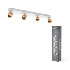 Lampa punktowa LED OSRAM LED Spot Brick 4xGU10 biały and Wood - Poland LEDVANCE e - shop 4058075852563