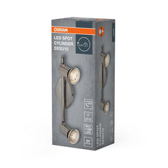 Lampa punktowa LED OSRAM LED Spot Cylinder 2xGU10 Brushed Nickel - Poland LEDVANCE e - shop 4058075852785