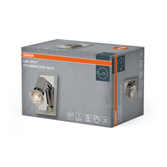 Lampa punktowa LED OSRAM LED Spot Cylinder Duo 1xGU10 Brushed Nickel - Poland LEDVANCE e - shop 4058075852662