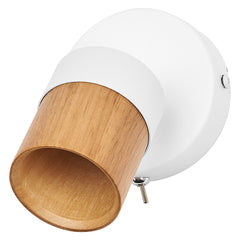 Lampa punktowa LED OSRAM LED Spot Half Wood Line 1xGU10 biały and Wood Decor - Poland LEDVANCE e - shop 4058075852921