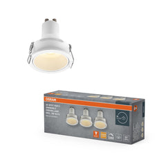 Lampa punktowa LED OSRAM LED Spot Set PAR11 Recess GU10 Dim 3W 827 biały - Poland LEDVANCE e - shop 4058075854154