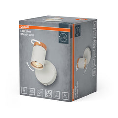 Lampa punktowa LED OSRAM LED Spot Stamp 1xGU10 biały and Wood - Poland LEDVANCE e - shop 4058075852587