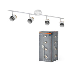 Lampa punktowa LED OSRAM LED Spot Stamp 4xGU10 biały and Wood - Poland LEDVANCE e - shop 4058075852648