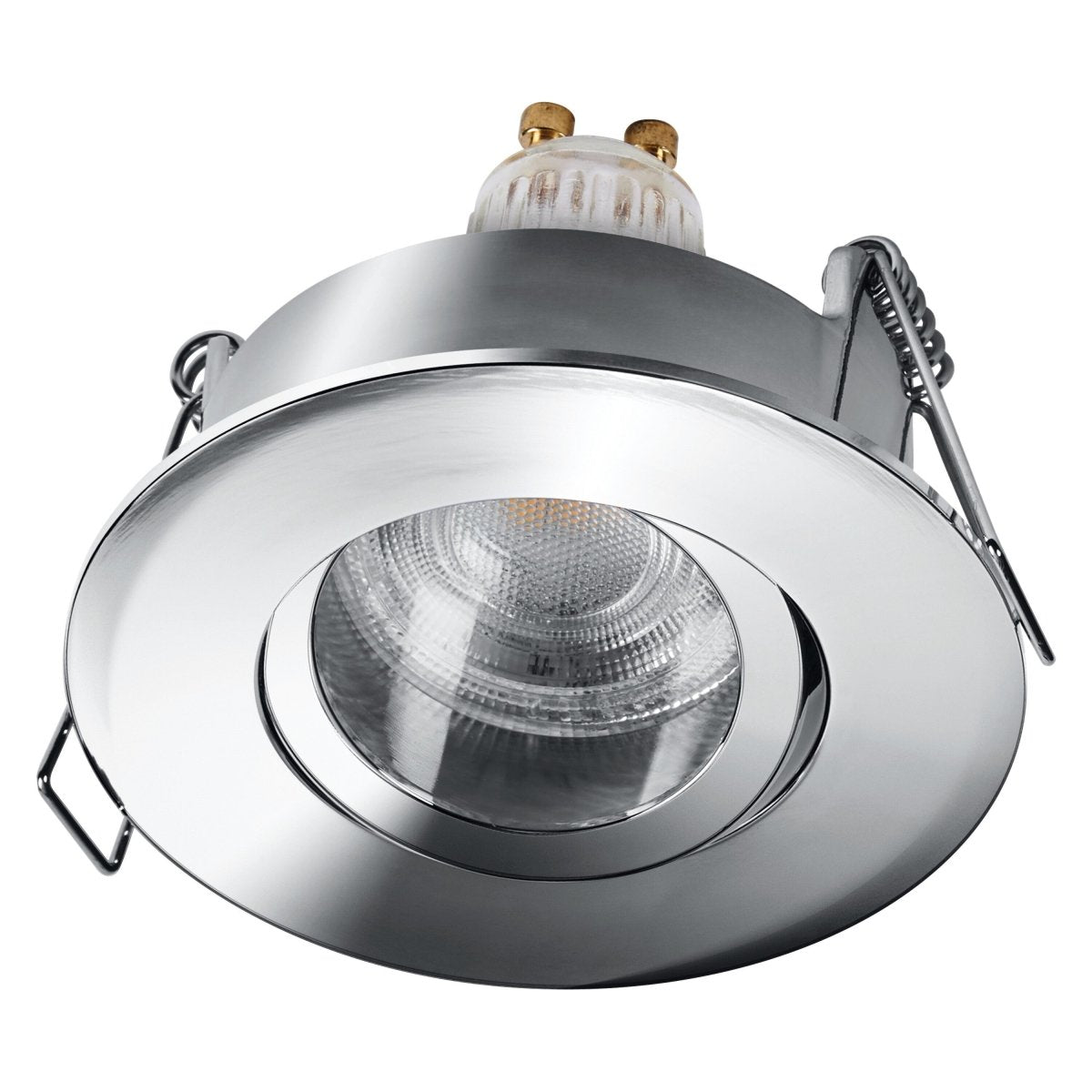 Lampa punktowa LED OSRAM SMART+ MATTER LED Spot Recess GU10 IP65 Adjustable 4.7W RGBW Chrome - Poland LEDVANCE e - shop 4058075854451