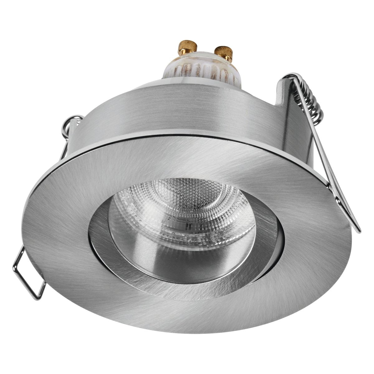 Lampa punktowa LED OSRAM SMART+ MATTER LED Spot Recess GU10 IP65 Adjustable 4.7W RGBW Satin Nickel - Poland LEDVANCE e - shop 4058075854437