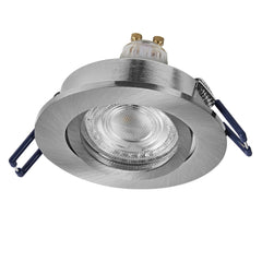 Lampa punktowa LED OSRAM Spot Set Recess GU10 Adjustable Click 4.5W 827 Satin Nickel - Poland LEDVANCE e - shop 4058075853379