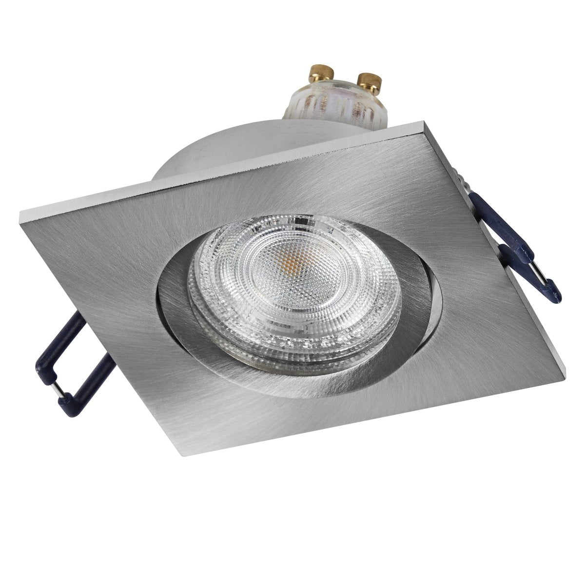 Lampa punktowa LED OSRAM Spot Set Recess GU10 Adjustable Square Click 4.5W 827 Satin Nickel - Poland LEDVANCE e - shop 4058075853614