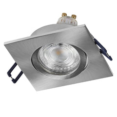 Lampa punktowa LED OSRAM Spot Set Recess GU10 Adjustable Square Click 4.5W 827 Satin Nickel - Poland LEDVANCE e - shop 4058075853614