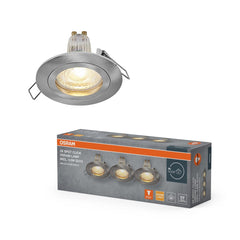 Lampa punktowa LED OSRAM Spot Set Recess GU10 Click 4.5W 827 Satin Nickel - Poland LEDVANCE e - shop 4058075853317
