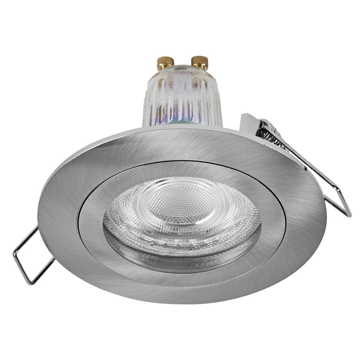 Lampa punktowa LED OSRAM Spot Set Recess GU10 Click 4.5W 827 Satin Nickel - Poland LEDVANCE e - shop 4058075853317
