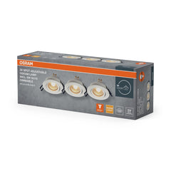 Lampa punktowa LED OSRAM Spot Set Recess GU10 Dim Adjustable Click 6W 827 biały - Poland LEDVANCE e - shop 4058075853478