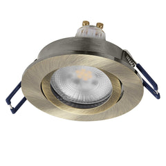 Lampa punktowa LED OSRAM Spot Set Recess GU10 Dim Adjustable Click 6W 827 Green Brass - Poland LEDVANCE e - shop 4058075853539